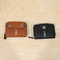 Black Zip-Around Card Holder Wallet – Secure Multi-Card Organizer