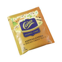 Spiced green tea blend featuring warming spices and ashwagandha