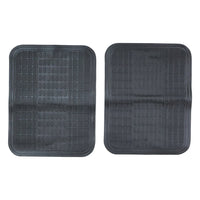 Full set of 4 car floor mats with deep grooves for dirt and mud trapping