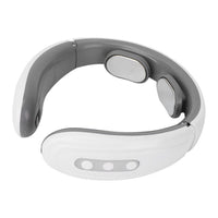 Wireless cervical massager with heat and pulse for neck relaxation