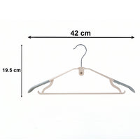 Lightweight plastic hangers for easy handling