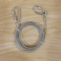 Steel wire rope clothesline use