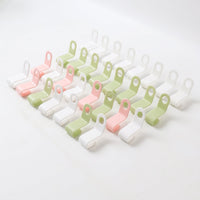 Colorful clothes hanger connector hooks set for layered hanging