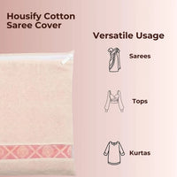 Foldable saree storage cover for space saving storage