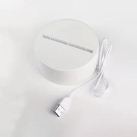 Desk lamp with LED acrylic message board lighting up handwritten notes