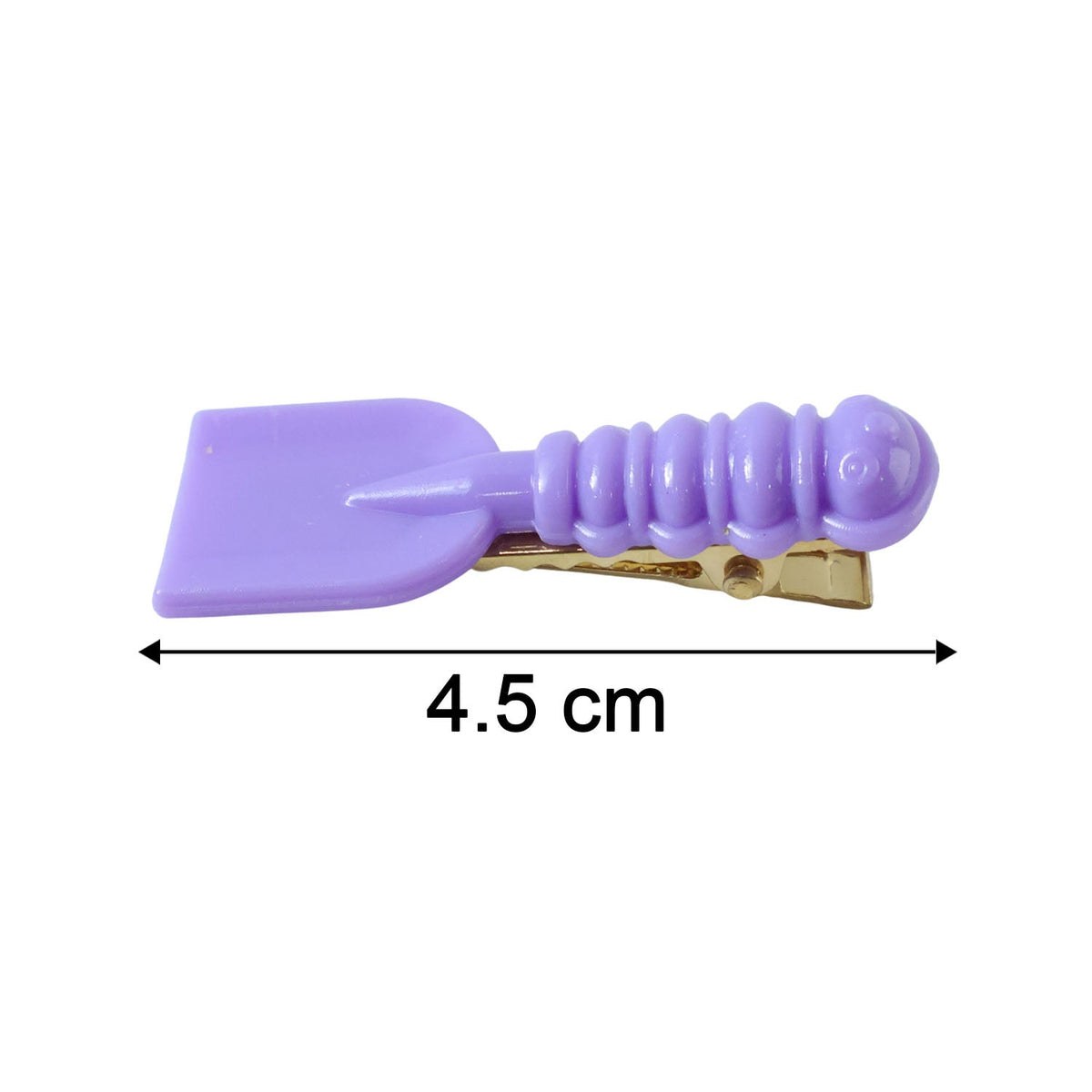 Measurement chart for spoon and spatula hair clip set dimensions