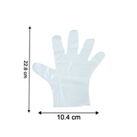Clear plastic gloves pack suitable for multiple household tasks