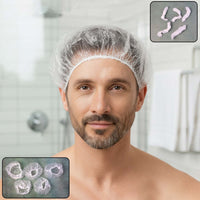 Waterproof men's disposable shower cap for hair protection