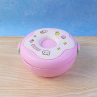 Top view of the Donut Lunch Box with its secure, double-insulated lid.