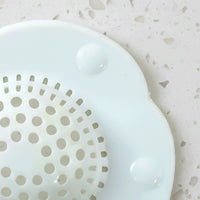 Reusable silicone drain strainer in sink