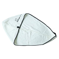 Comfortable hair drying wrap towel in microfiber fabric