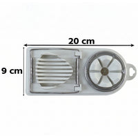 Kitchen egg slicer and wedger with sturdy stainless steel wires