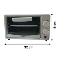 Electric baking oven with temperature control and 12L capacity