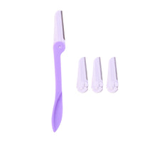 Manual eyebrow trimmer razor tool for daily grooming routines