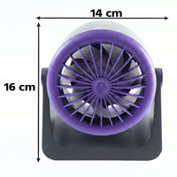 Adjustable desktop fan with USB power for home and office