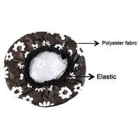 Stacked ceiling fan motor cover and blade covers in washable fabric