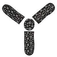 Fan covers protecting ceiling fan blades from dust accumulation