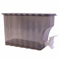 Top-down view of the compact, slim water dispenser for countertop or fridge