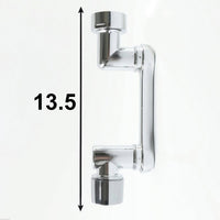 Adjustable faucet nozzle extender with 360-degree rotation