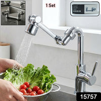 Kitchen faucet head extender for multi-angle adjustment