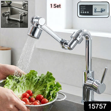 Kitchen faucet head extender for multi-angle adjustment