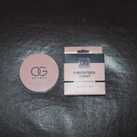 Packaging detail of OG Beauty Compact Powder in Brew shade