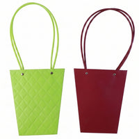 Stylish foldable floral gift bag in multiple colors