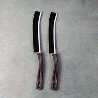 Cleaning brush designed for tile gap and narrow crevice cleaning with stiff bristles