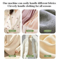 Detailed view of garment steamer design for home fabric care