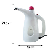 Size comparison of portable garment steamer with 200ML capacity