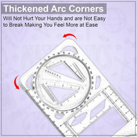Geometry drawing tool showing manual operation features