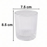 Premium transparent crystal glass tumbler for daily use