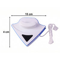 Side view of magnetic window cleaner tool