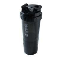 Upright protein shaker bottle for fitness and hydration