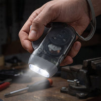 Hand Press Torch, Battery-Free 3-LED Flashlight for Camping close-up detail for everyday convenience