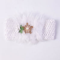 Lightweight baby headband for daily wear, floral design and stretch fit