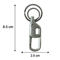 Multiple images displaying different angles of metal key holder