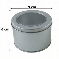 Round tin box size guide