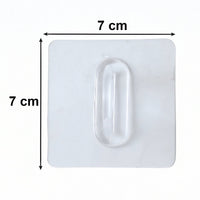 Versatile transparent wall hook for various surfaces