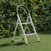 Anti slip 2 step steel ladder with comfortable hand grip