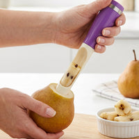 Stainless steel apple slicer and corer tool
