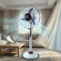 rechargeable fan for backup during power cuts