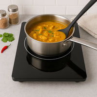 Side view of Orbit induction cooker highlighting compact design