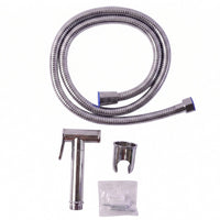 Health faucet with double lock hose in bathroom