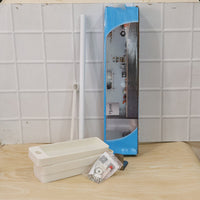 Rotating storage rack being used to organize daily essential items