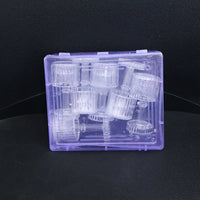 Set of 6 battery-operated LED crystal-effect lamps providing ambient glow
