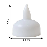 Round LED flameless tealight candles set placed to enhance home decor ambiance