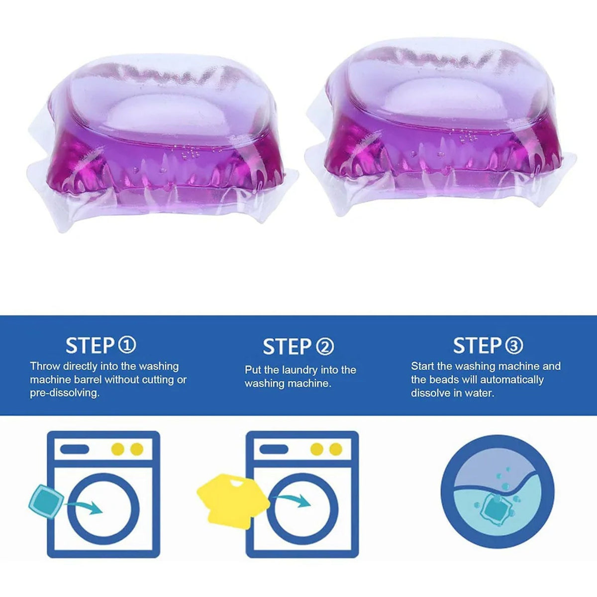 Laundry cleaning capsules for fresh clothes