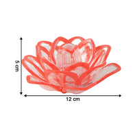 Warm flickering effect of lotus shaped LED flameless decorative candles set