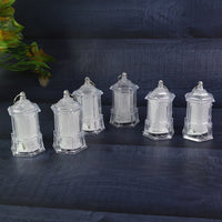 Decorative lantern lamps with transparent plastic body and safe LED candle light